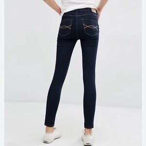 Abercrombie and Fitch The A&F Skinny Dark Wash Denim Blue Jeans Size 12S